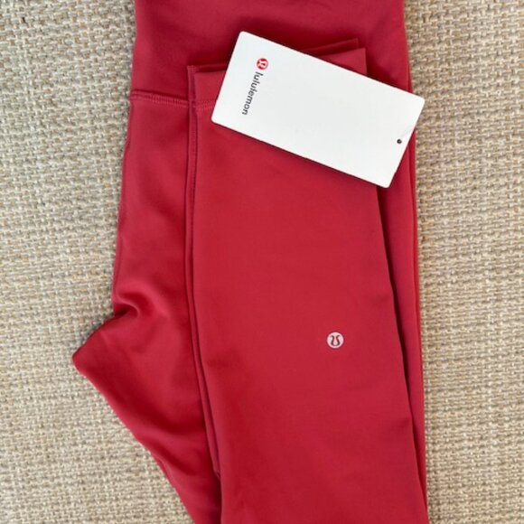 Lululemon Wunder Train HR Tight 25" - Vintage Rose - Picture 2 of 4